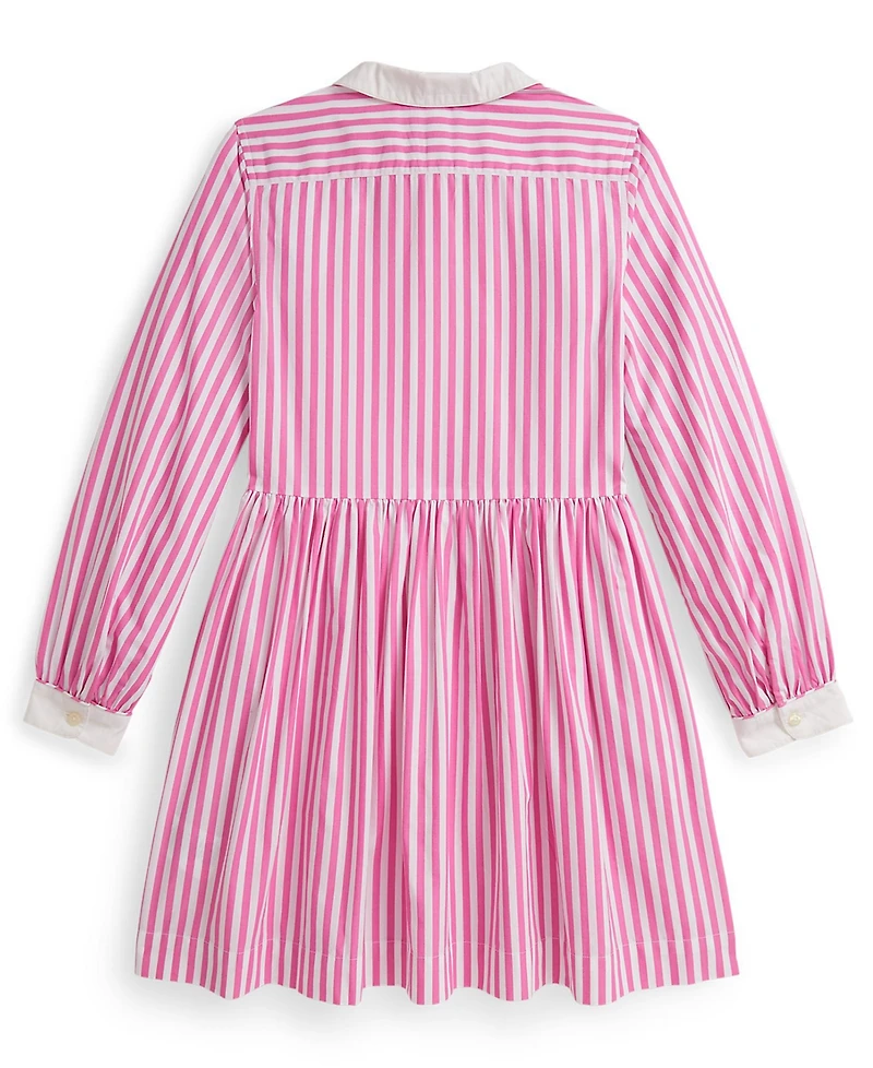 Polo Ralph Lauren Girls 7-16 Striped Long-Sleeve Shirt Dress