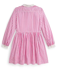 Polo Ralph Lauren Girls 7-16 Striped Long-Sleeve Shirt Dress