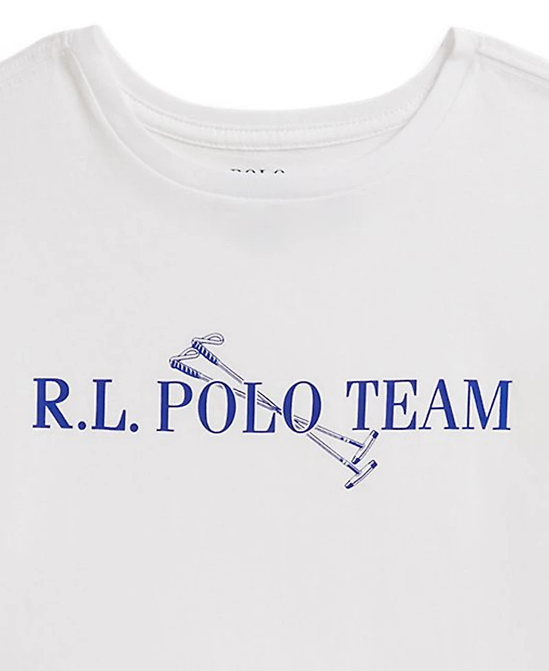 Polo Ralph Lauren Girls 7-16 Graphic Printed Boxy Short-Sleeve T-Shirt