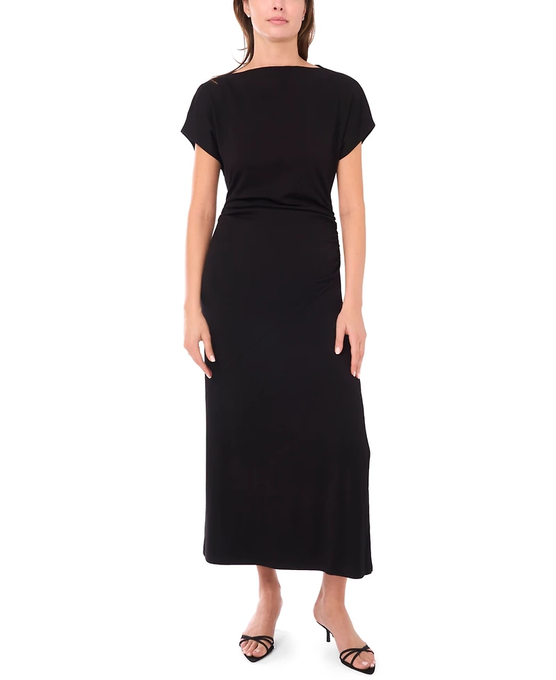 Msk Women's Boat Neck Dolman Sleeve Dress