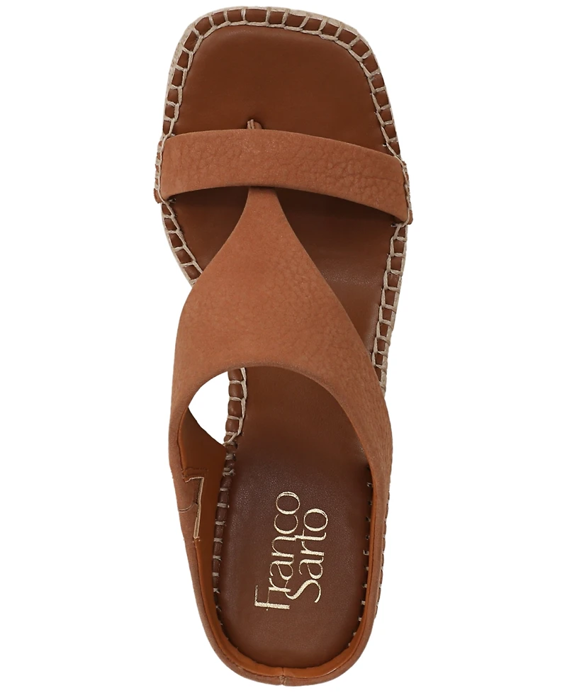 Franco Sarto Women's Farren Square Toe Espadrille Sandals