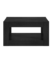 Hudson & Canal Hughes 32" Wood Wide Square Coffee Table