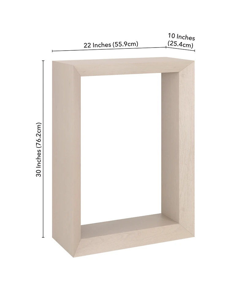 Hudson & Canal Osmond 22" Wood Wide Rectangular Console Table