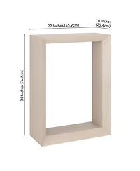 Hudson & Canal Osmond 22" Wood Wide Rectangular Console Table