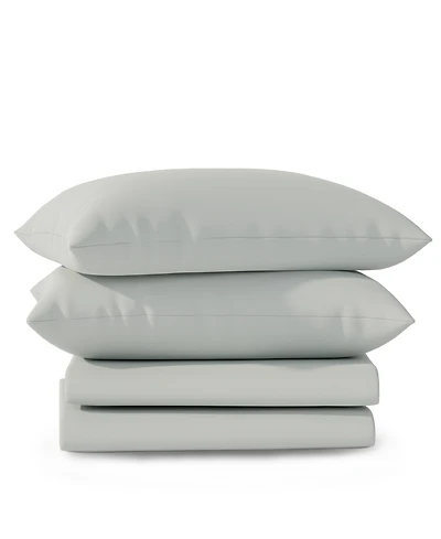 Color Sense Brushed Cool Crisp Solid Cotton 3-Pc. Sheet Set, Twin Xl