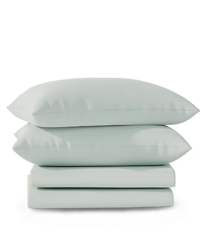 Color Sense Brushed Cool Crisp Solid Cotton 3-Pc. Sheet Set, Twin Xl