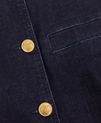 Reiss Women's Athena Denim Longline Waistcoat