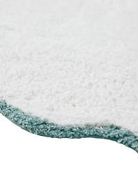 Vcny Home Scallop Cotton Bath Rug, 17" x 24"