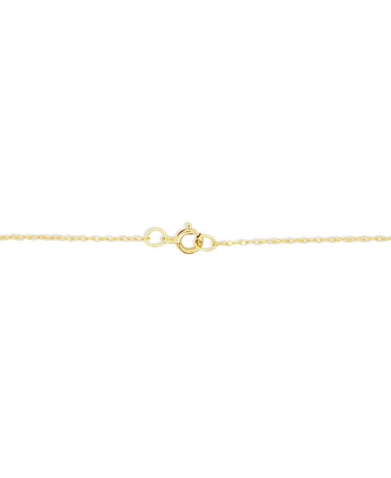 The Lovery Gold Open Heart Necklace 14K Yellow Gold