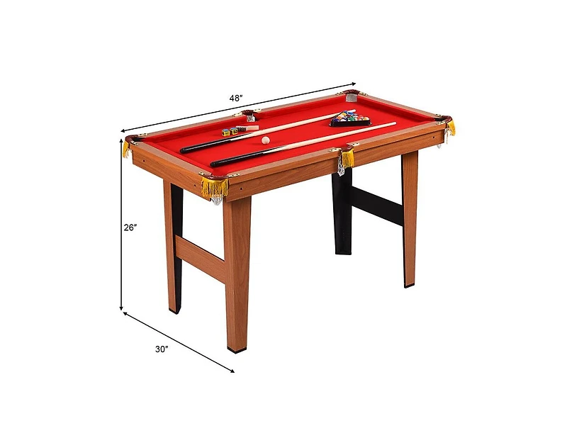 48 Inch Mini Table Top Pool Table Game Billiard Set