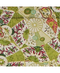 Rlf Home Selene Tailored 100% Cotton with Fully Lined 3" Rod Pocket Valnance for Windows 50" x 14" Multi