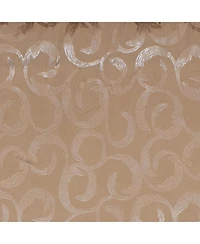 Rlf Home Terra Cornice 100% Cotton with Fully Lined 3" Rod Pocket Valnance for Windows 50" x 17" Saddle