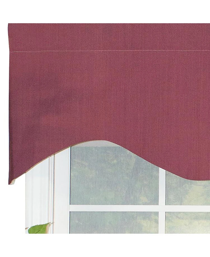 Rlf Home Classic Cornice 100% Cotton with Fully Lined 3" Rod Pocket Valnance for Windows 50" x 17" Lavender