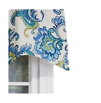 Rlf Home Sconset Rega Style 3" Rod Pocket Valance 50" x 17" Cornflower by Rlf Home