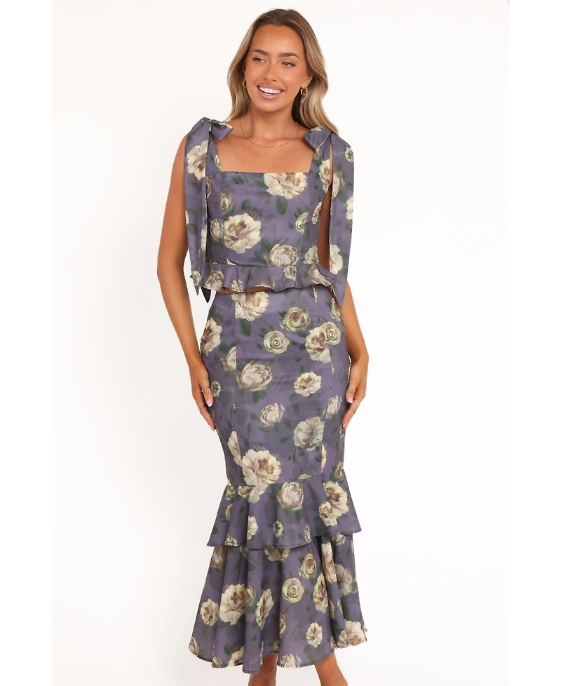 Petal and Pup Women's Luna Two Piece Set - Lavender Floral