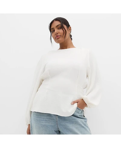 City Chic Women's Cara Long Sleeve Top