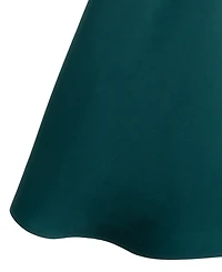 Rare Editions Girls 7-16 Asymmetrical Bow Sleeveless Mikado Dress