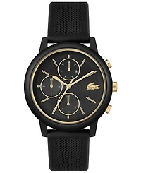 Lacoste Men's Black Silicone Strap Watch, 42mm