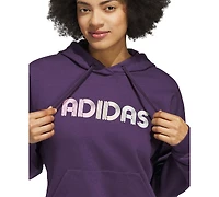 adidas Women's Wordmark Graphic Hooded Sweatshirt