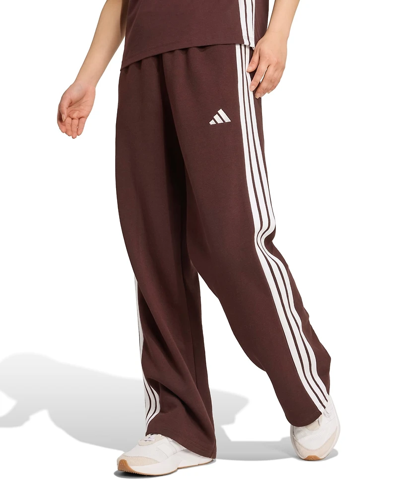 adidas Women's Essentials 3-Stripes Open Hem Pants