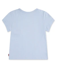 Levi's Girls Toddler 2T-4T Short-Sleeve Script Logo Detail T-Shirt