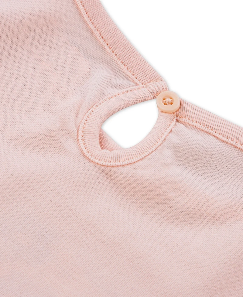 Levi's Girls Toddler 2T-4T Ruffle Shoulder Top, Pants, and Scrunchie, 3-Piece Set