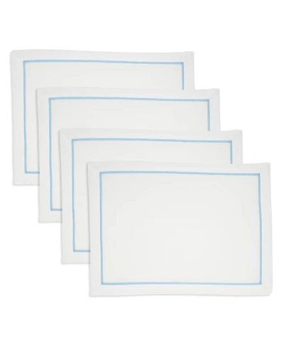 Saro Lifestyle Embroidered Line Design Placemat, Set of 4