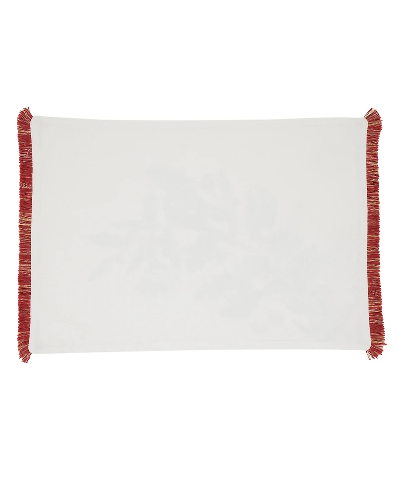 Saro Lifestyle Holly Branch Placemat, Set of 4