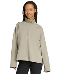 adidas Women's Open Hem Quarter Zip Sweatshirt