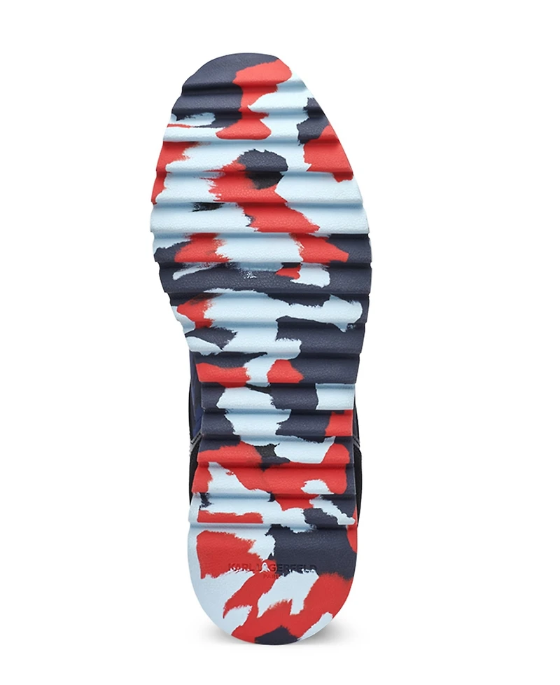 Karl Lagerfeld Paris Men's Camo Runner Sawtooth Sole Sneaker