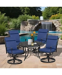 Aoodor 4Pcs Outdoor High Back Dining Chair Cushion Set - 21'' × 44''