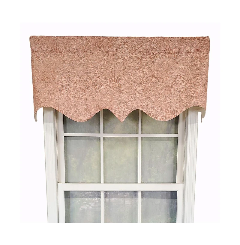 Rlf Home Luxurious Modern Design Classic Miramar Regal Style Window Valance 50" x 17