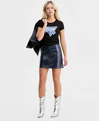 Guess Women' Nico Faux-Leather Mini Skirt