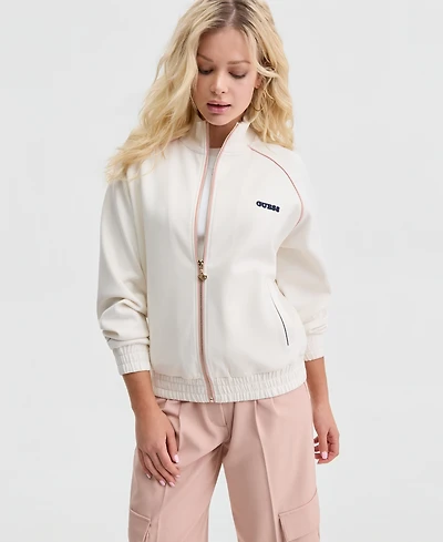 Guess Women's Georgia High-Neck Full-Zip Sweatshirt