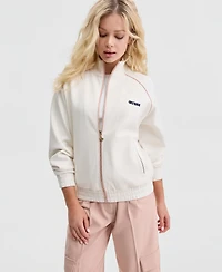 Guess Women's Georgia High-Neck Full-Zip Sweatshirt