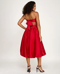 Seni & Cade Juniors' Bubble Strapless Midi Dress