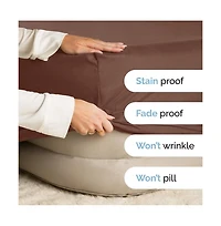 Cgk Unlimited Extra Deep Pocket 18 - 24 Inch Microfiber Fitted Sheet King