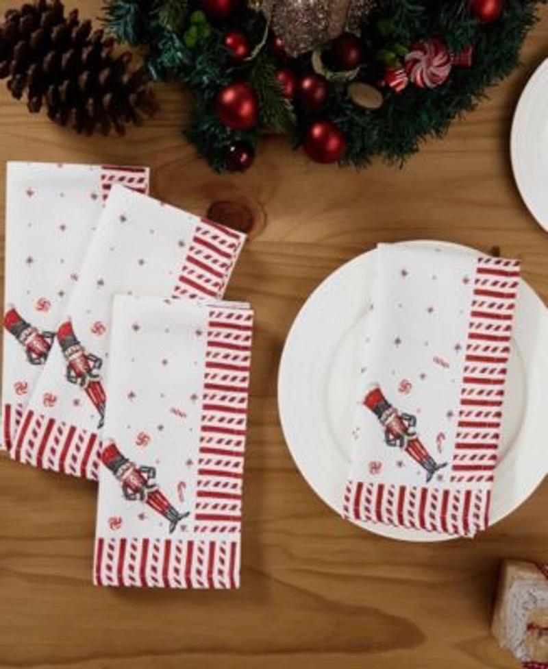 Avanti Nutcracker Candy Table Linen Collection