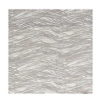 Rlf Home Vasiliki Regal 3" Rod Pocket Lining Luxurious and Elegant Window Treatment Valance 50" x 17" Gray