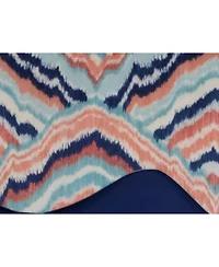 Rlf Home 3" Rod Pocket High Quality Fabric Frequency D-Regal Valance for Windows 50" x 17" Navy