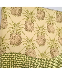 Rlf Home 100% Cotton Kingston Glory Fully lined Windows Rod Pocket Valance 50" x 16" Yellow