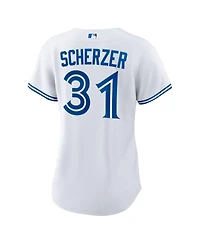 Nike Women's Max Scherzer White Toronto Blue Jays 2025 World Series Home Replica Player Jersey