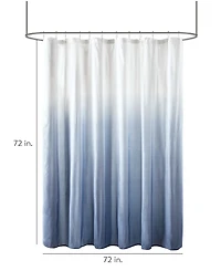 Madison Park Ara Ombre Printed Seersucker Shower Curtain, 72" x