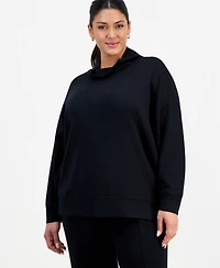 I.n.c. International Concepts Plus Cowlneck Dolman-Sleeve Sweatshirt, Macy's Exclusive