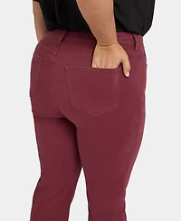 Nydj Plus High Rise Marilyn Straight Jeans
