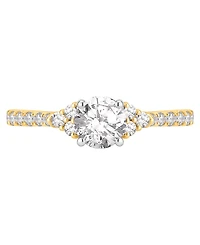 Macy's Diamond Accent Engagement Ring (1 ct. t.w.) in 14K Two-Tone Gold