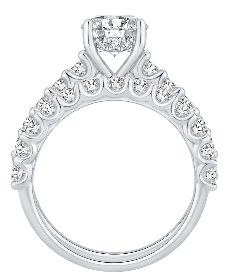 Macy's Diamond Solitaire Plus Ring (3 ct. t.w.) in 14K White Gold