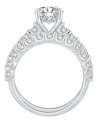 Macy's Diamond Solitaire Plus Ring (3 ct. t.w.) in 14K White Gold
