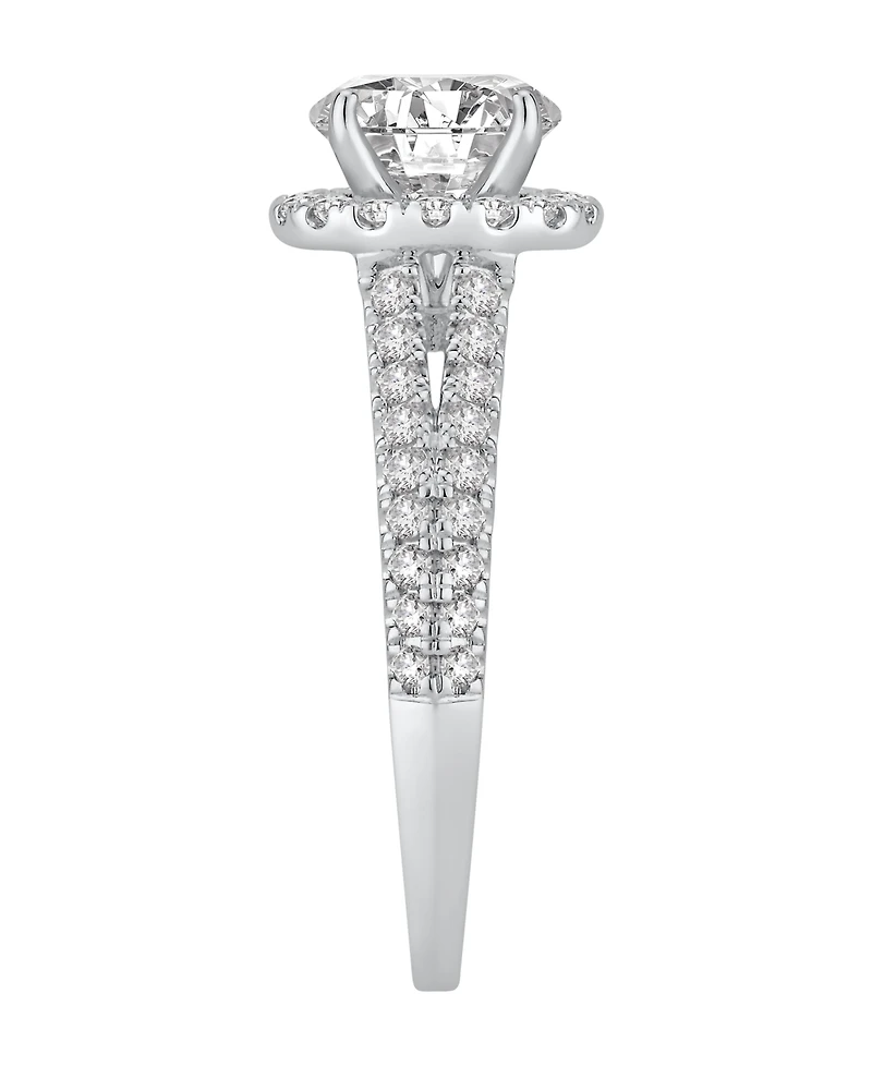 Macy's Diamond Halo Engagement Ring (2 ct. t.w.) in 14K White Gold