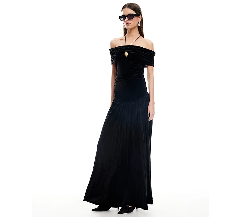 Lioness Women's Field of Dreams Off-The-Shoulder Maxi Dress